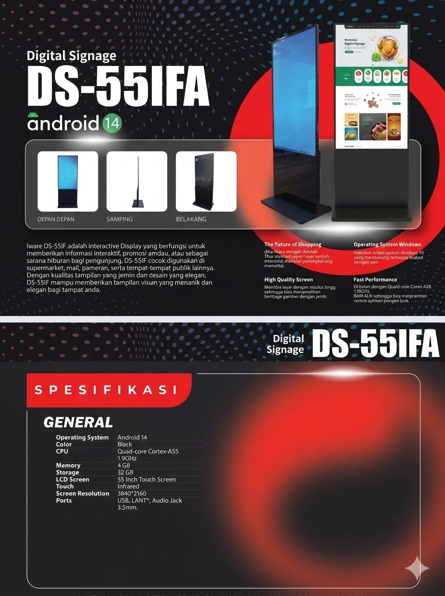 Referensi Floor Standing Digital Signage